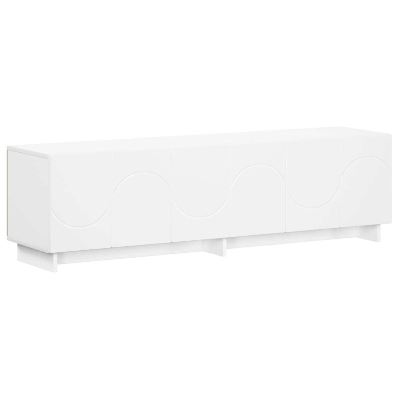 TV Stand, 40cm H x 140cm W x 34.5cm D, White