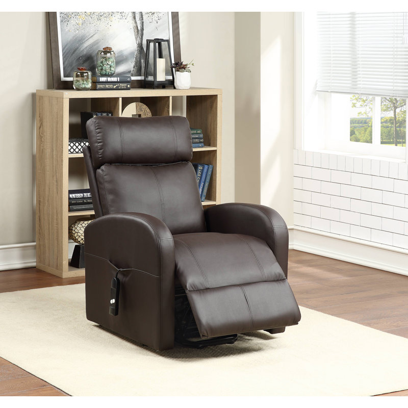 Fauteuil inclinable électrique lève-personne standard Axcel, Similicuir brun