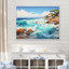 «Blue Beach Waves Fusion III», reproduction sur toile