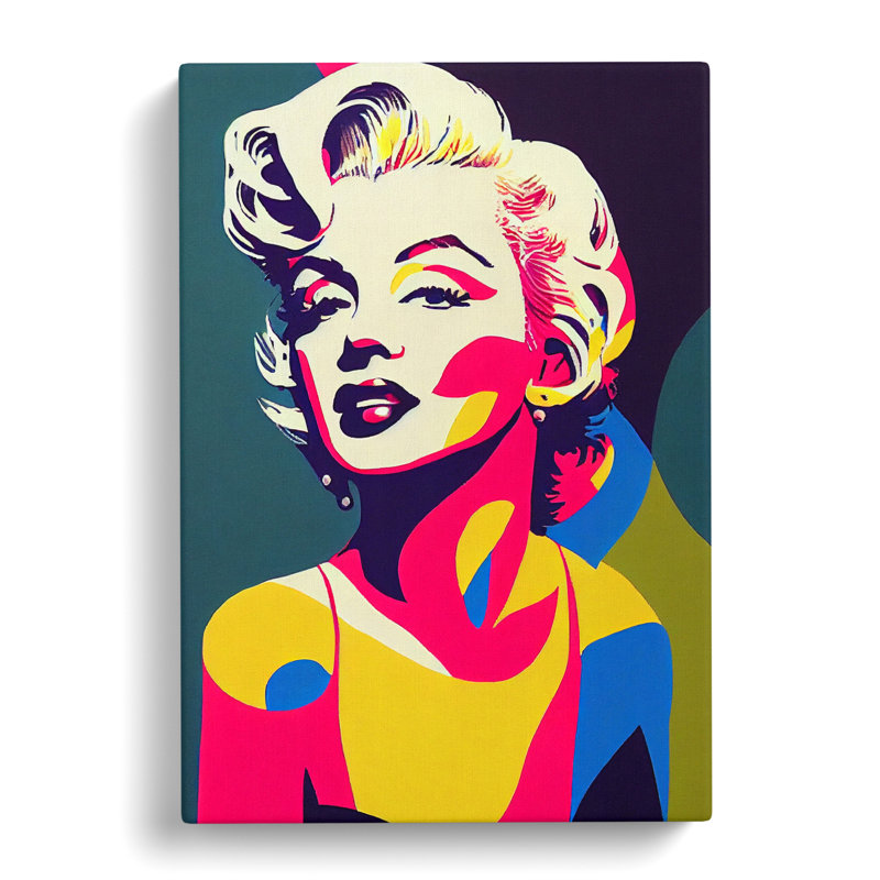 CAN-V0523-1488X Marilyn Monroe - Wrapped Canvas Print, 50cm H x 35cm W x 3cm D