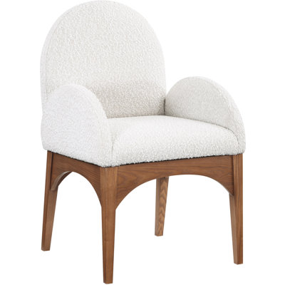 Chaise avec accoudoirs en tissu Waldorf
