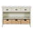 Vintage Console Table With Drawers, Water Hyacinth Woven Baskets, Multi-Color Options, Ideal For Entryway And Living Room-1306459496