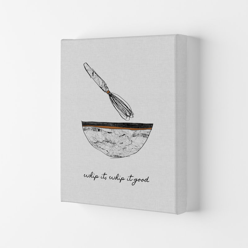 Whip It Good - Print, 42cm H x 29.7cm W x 4cm D, Wrapped Canvas