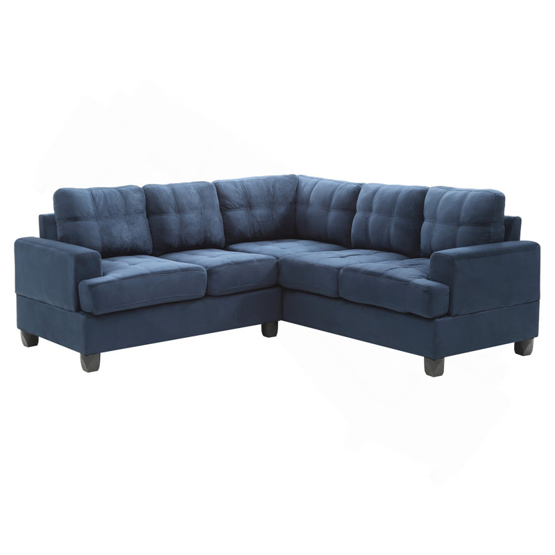 Canapé modulaire Sandridge, bleu marine, Marine