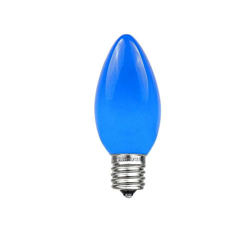 Guirlande 100 lumières en céramique, Bleu, 25 lumières