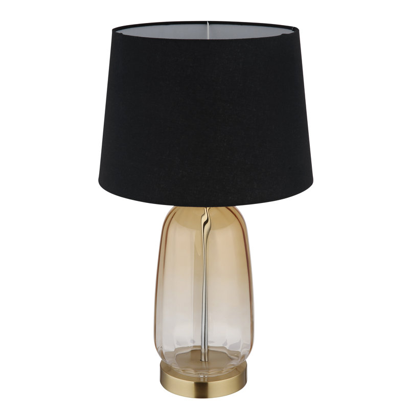 Ayzel Metal Table Lamp, Gold colours, Black