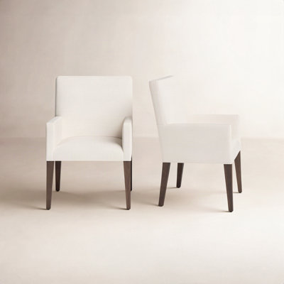 Chaise avec accoudoirs rembourrée Meria