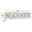 «Beach House», art textuel sur bois