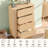48" Tall Fluted 5 Chest of Drawers-1359565822