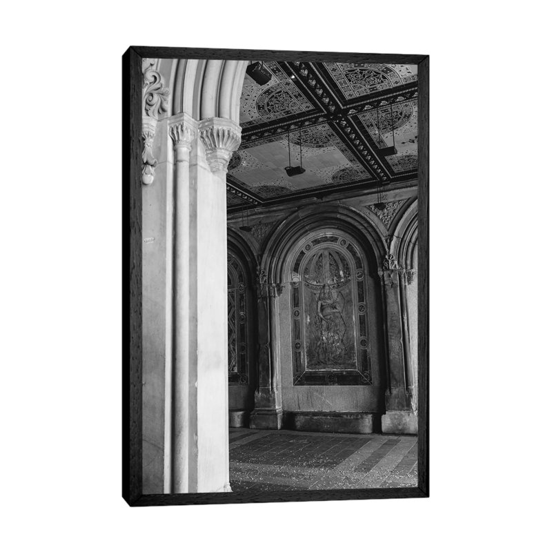 Central Park by Bethany Young - Print on Canvas, Black Framed, 66.04cm H x 45.72cm W x 3.81cm D