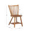 Chaise d'appoint à dossier Windsor en bois massif Bella Vista et chêne moyen Bella Vista