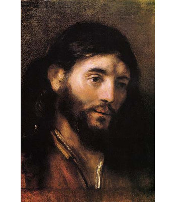 Tête de christ-impression d’art graphique