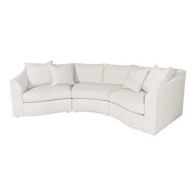 Evelyn Upholstered Curved Sectional Symmetrical