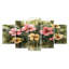 «Tropical Hibiscus In A Sprng Symphony II», art mural - art mural traditionnel sur toile, diamant