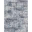 Tapis abstrait lavable moderne neutre 6 pi x 9 pi bleu-118613660