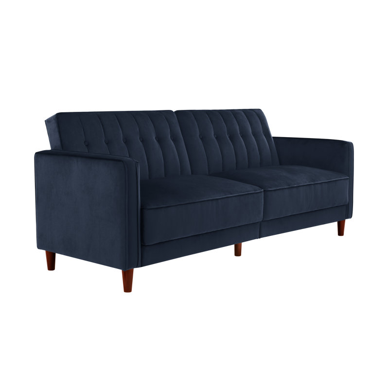 Bosco 3 Seater Sofa Bed Vintage design Multi-functional , Blue Velvet