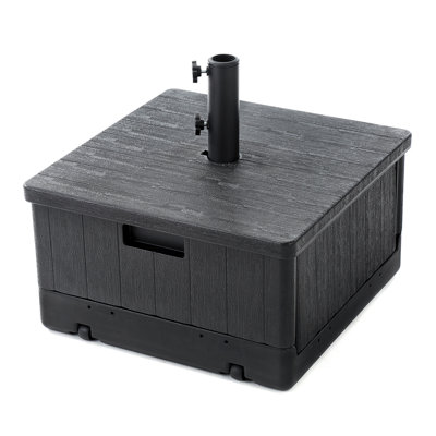 16.9 Lb. Plastic Umbrella Base with Wheels