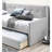 Button Gray Contemporary Burlap Day Bed For Bedroom, 82" Deep, 43" Wide, High, Quick Setup X 43", One Unit, Assembly