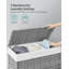 Wood Rolling Laundry Hamper with Handles-1671850565