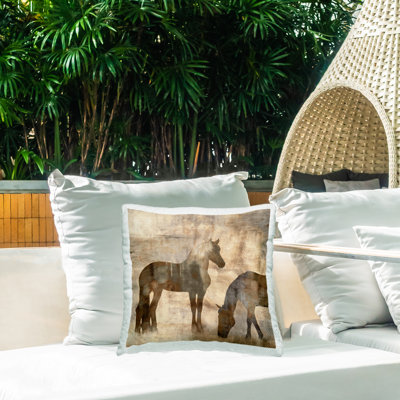 Coussin Rustic Stallions Country Horses