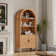 70.47*30.9 inch Ghian Arched Display Storage Bookcase with Open Shelves and Cabinet