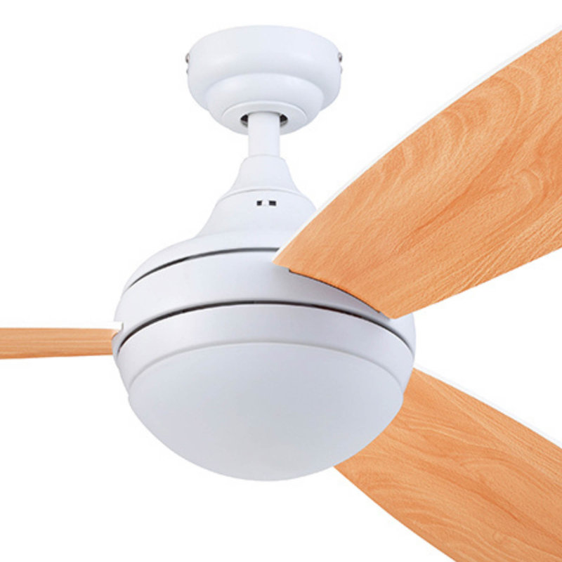 Ventilateur de plafond 52 po avec ensemble d'éclairage Bruening, Blanc cassé