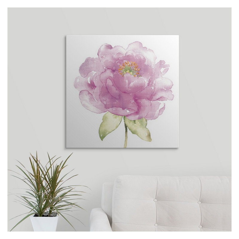 « ii », reproduction d’art Water Flower, H 35 po x l 35 po x P 1,5 po, Toile