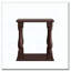 Table d'appoint antique couleur café