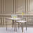 Set Of 2 Iron Nesting Tables With Porcelain Tops