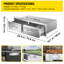 Tiroirs de cuisine en acier inoxydable pour l'extérieur l 29,5 po x H 10 po x P 19,7 po, tiroirs doubles pour barbecue, structure facile à assembler et conception scellée et stable