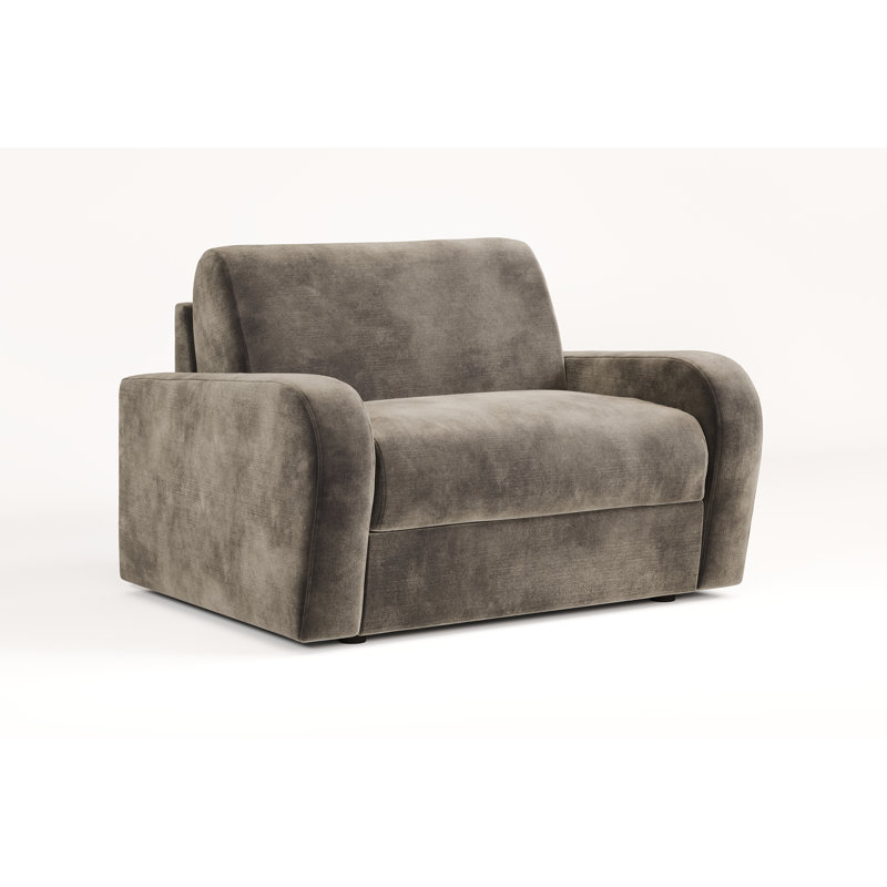 Jay-Be® Deco Snuggler Sofa Bed with e-Sprung™ Mattress - Luxe Velvet, Mink