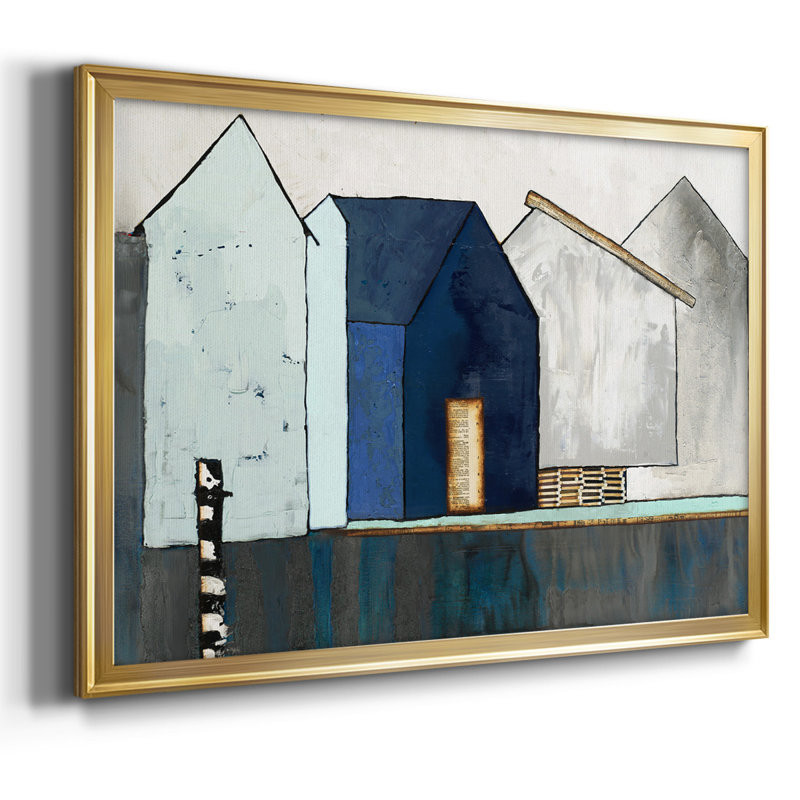 «Empty Village», reproduction d'art sur toile, Or, H 30 po x l 44 po x P 1,5 po