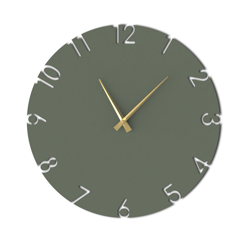 Horloge murale Trace, Vert