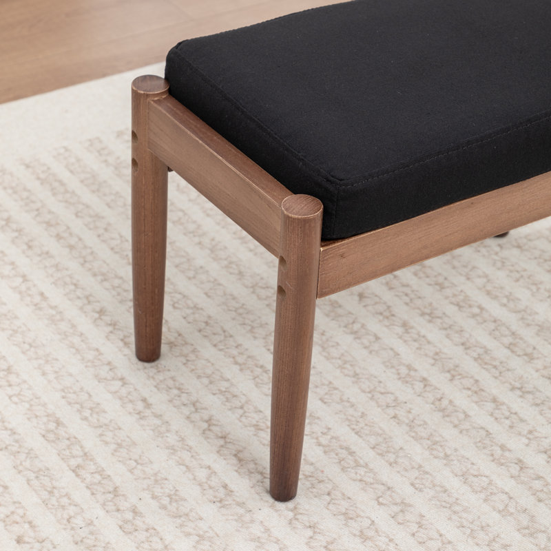 Fauteuil avec repose-pieds Juntier, Noir