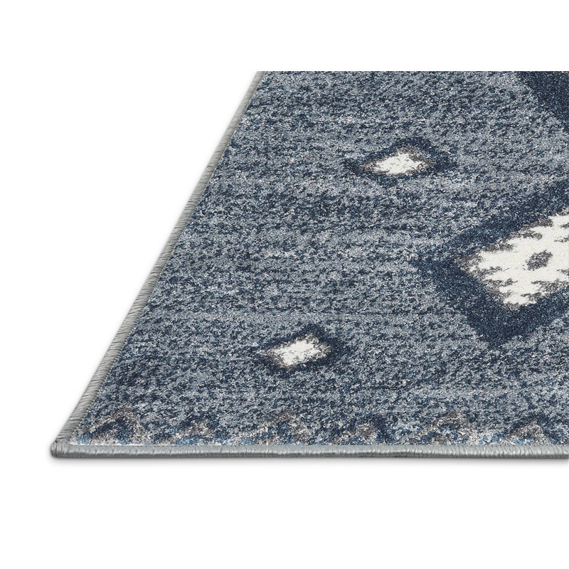 Geometric Indoor Rug, Rectangle 2' x 4'