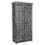 Garde-manger ou placard en bois massif gris foncé de 72 po
