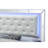 Elegant Silver Champagne Contemporary Bed