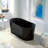 59'' x 29.52'' Freestanding Soaking Acrylic Curved Design Bathtub-100481067-89090729