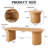 35"-83" Extendable Dining Table for 4-10 with Storage Base, Walnut