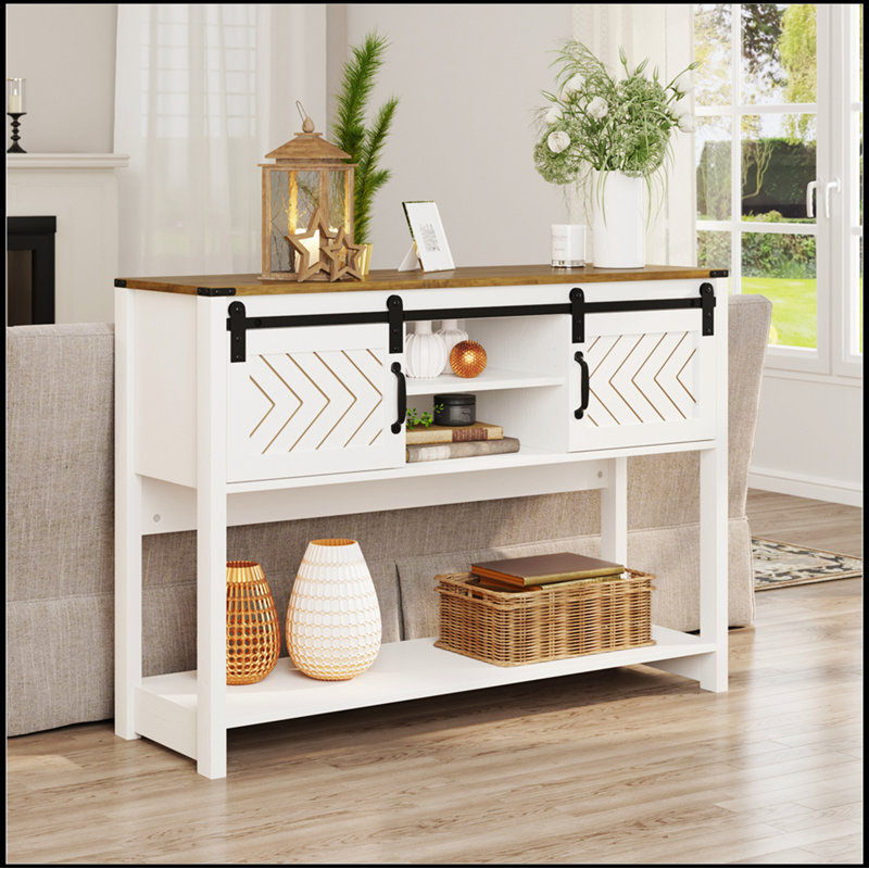 Grande armoire de rangement moderne blanche Efecan