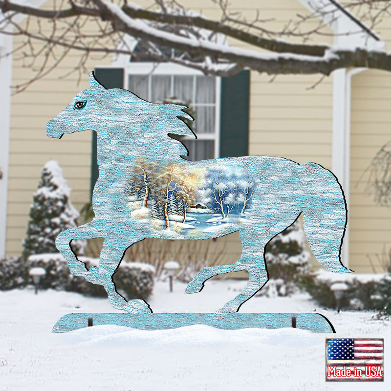 « running cheval », art de jardin paysages