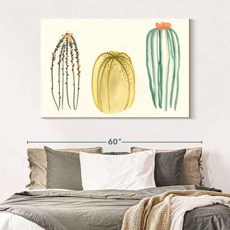 Harnek Funky Succulents III, H 34 po x l 51 po