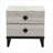 Rustic Nightstand with Faux Marble Top