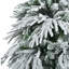 Arbre de Noël articulé artificiel pré-éclairé enneigé avec 300 lumières DEL multicolores, 8 modes de clignotement et 790 pointes de branches de neige-1899735367
