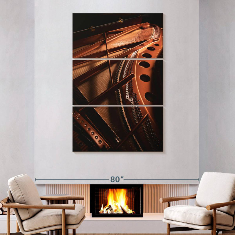 Abarca Piano Strings And Frame, 74" H x 48" W