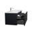 Lakeitra 35.5'' Single Bathroom Vanity with Poly Marble Top