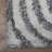 HAND TUFTED SHAG POLYESTER ECO-FRIENDLY AREA RUGS, Gray White Color, Geometric Design-1616707248