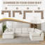 Canapé-lit modulaire en velours côtelé 7 pièces 7 pièces-1603754960