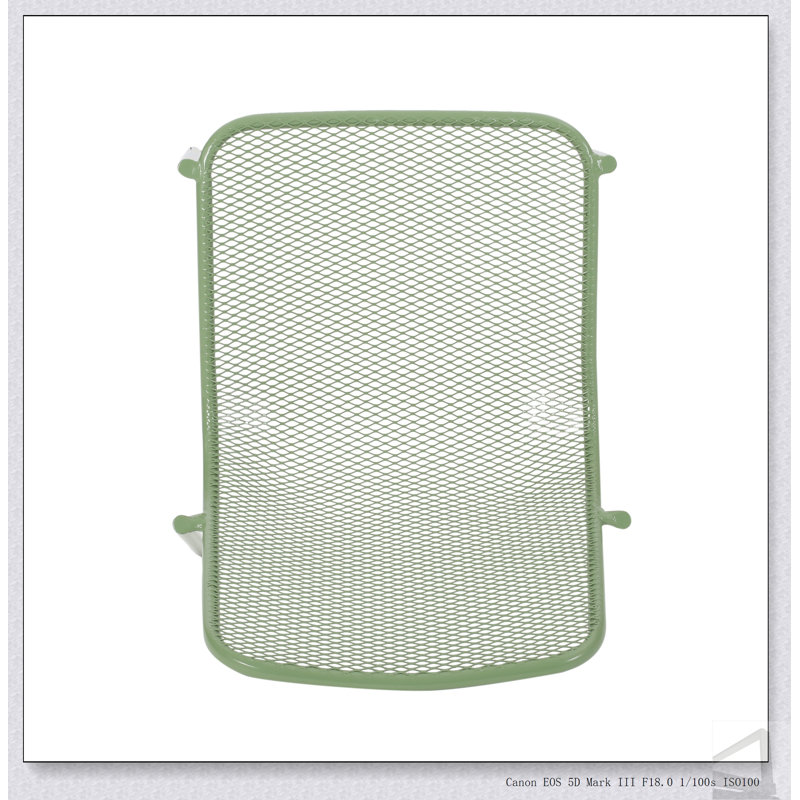 Chaises d'extérieur empilables KINCAID avec structure en fer thermolaqué durable et sièges en filet pour les patios modernes