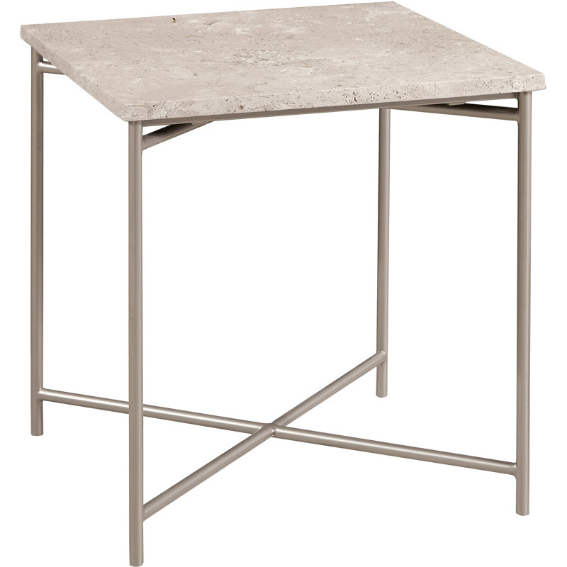 Large Stone Top Nesting Table, 22" H x 20" W x 20" D